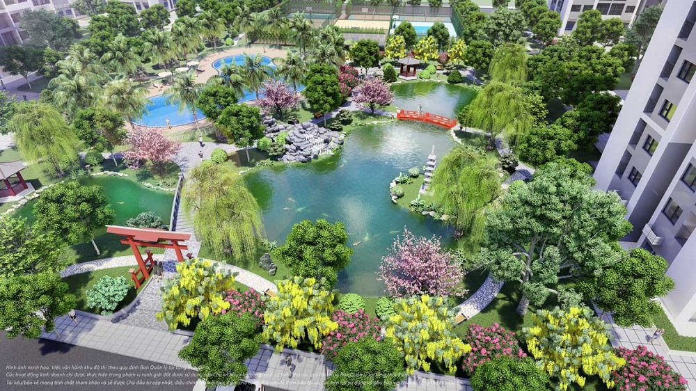 Vườn Nhật Vinhomes Grand Park có diện tích lên đến 6.800m2