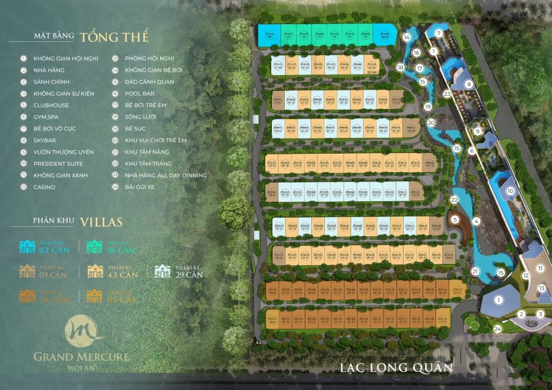 Tổng mặt bằng dự án Grand Mercure Hoi An