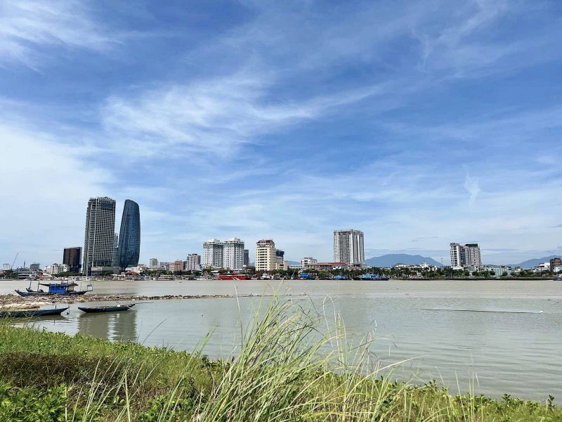 Ảnh thực tế dự án Sun Olalani Đà Nẵng từ góc view sông Hàn