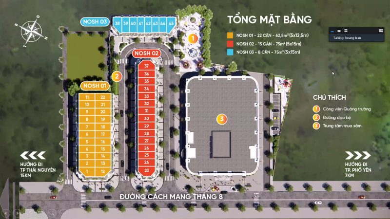 Tổng mặt bằng dự án New Orchard