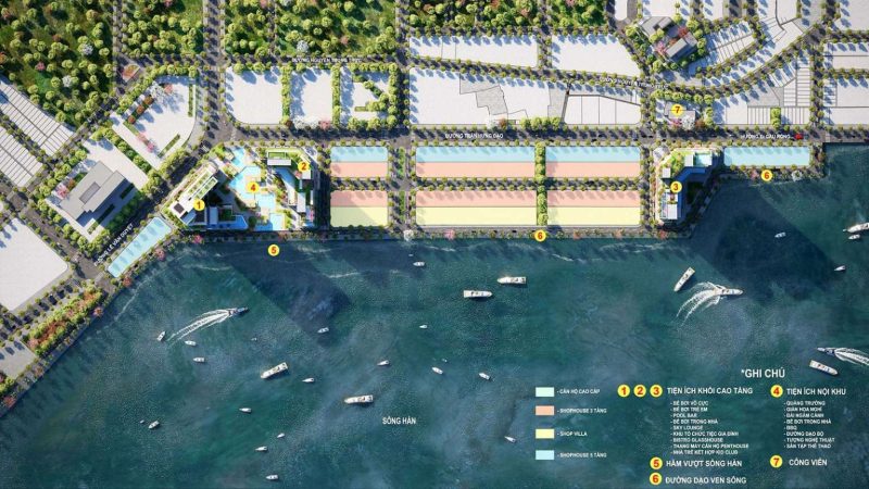 Mặt bằng tổng thể dự án Sun Symphony Residence Da Nang