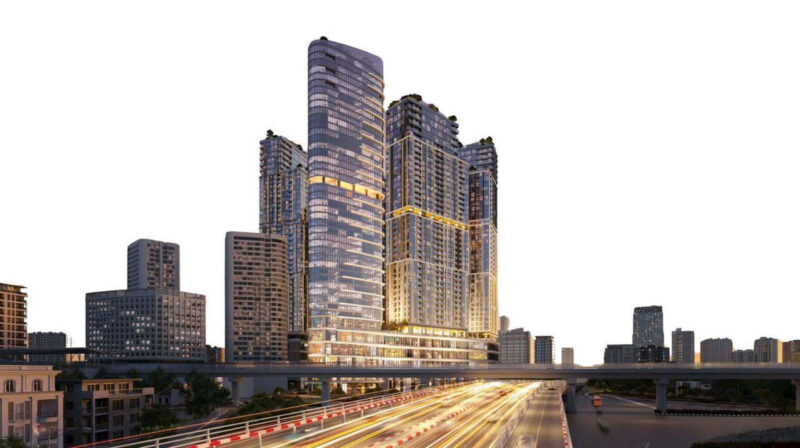 Phối cảnh thiết kế Sun Fliza Suites Cầu Giấy
