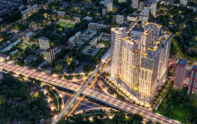 Sun Fliza Suites Cầu Giấy về đêm